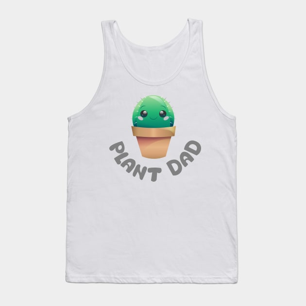 Plant Dad Cactus Tank Top by spookpuke